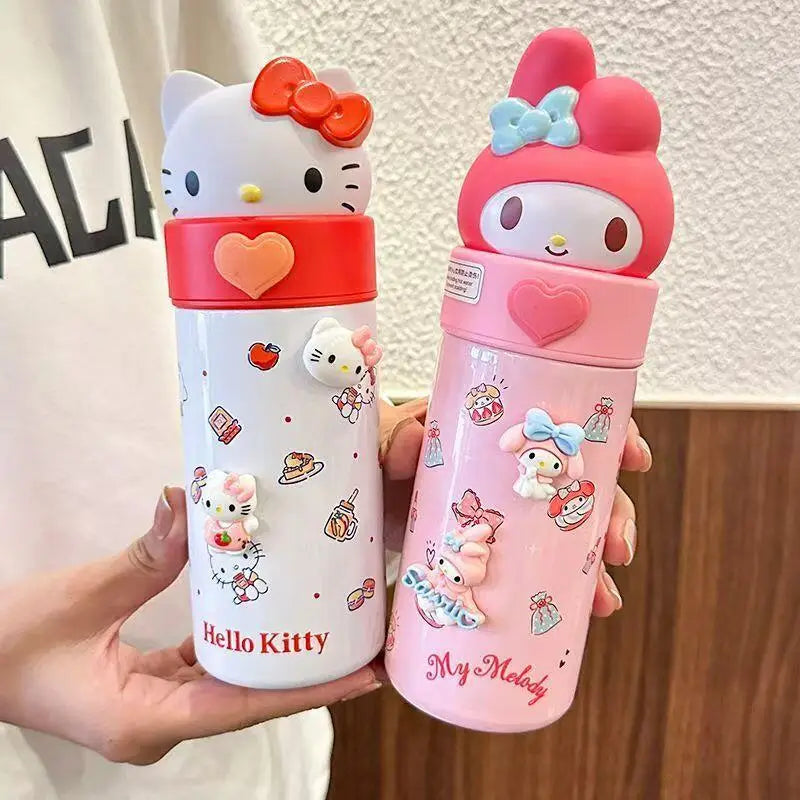 Good-Looking Cartoon Hello Kittys Kuromi My Melody Child Cup Maintain Temperature Cup Compact and Portable Fashion Festival Gift