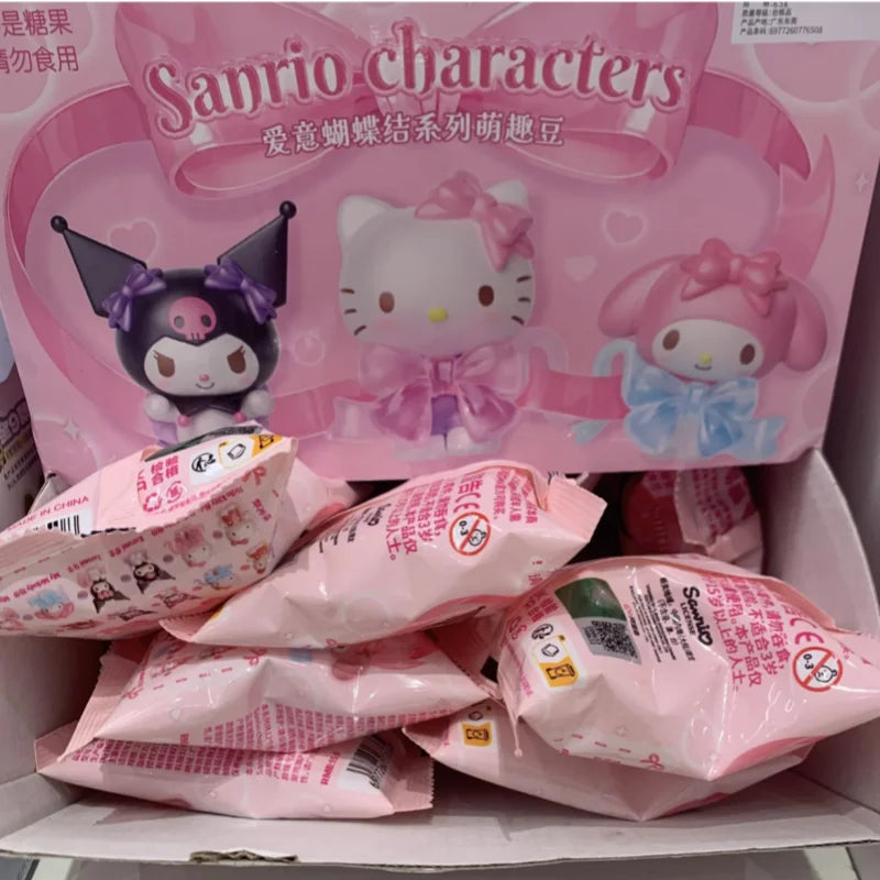 Sanrio Love Bowknot Series Blind Bag Toy Trendy Female Mini Collectible Figures Cute Display Gift Blind Box