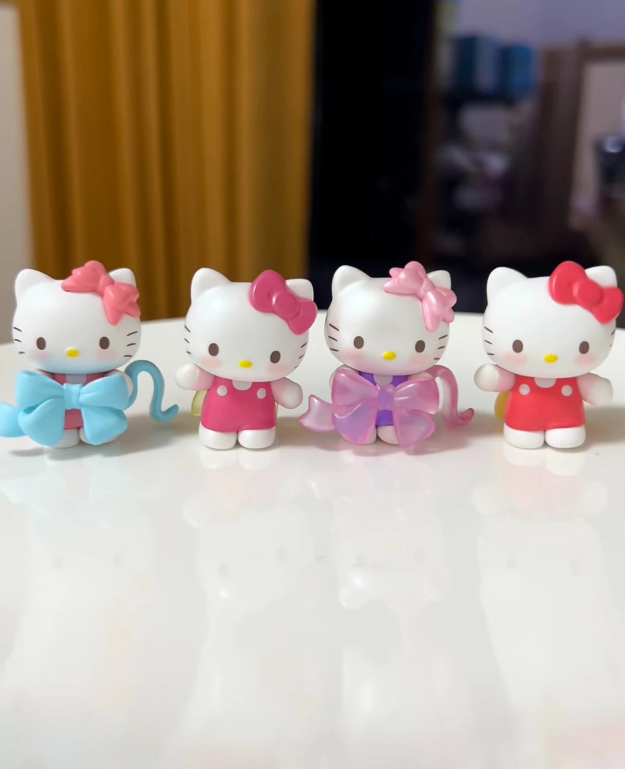 Sanrio Love Bowknot Series Blind Bag Toy Trendy Female Mini Collectible Figures Cute Display Gift Blind Box