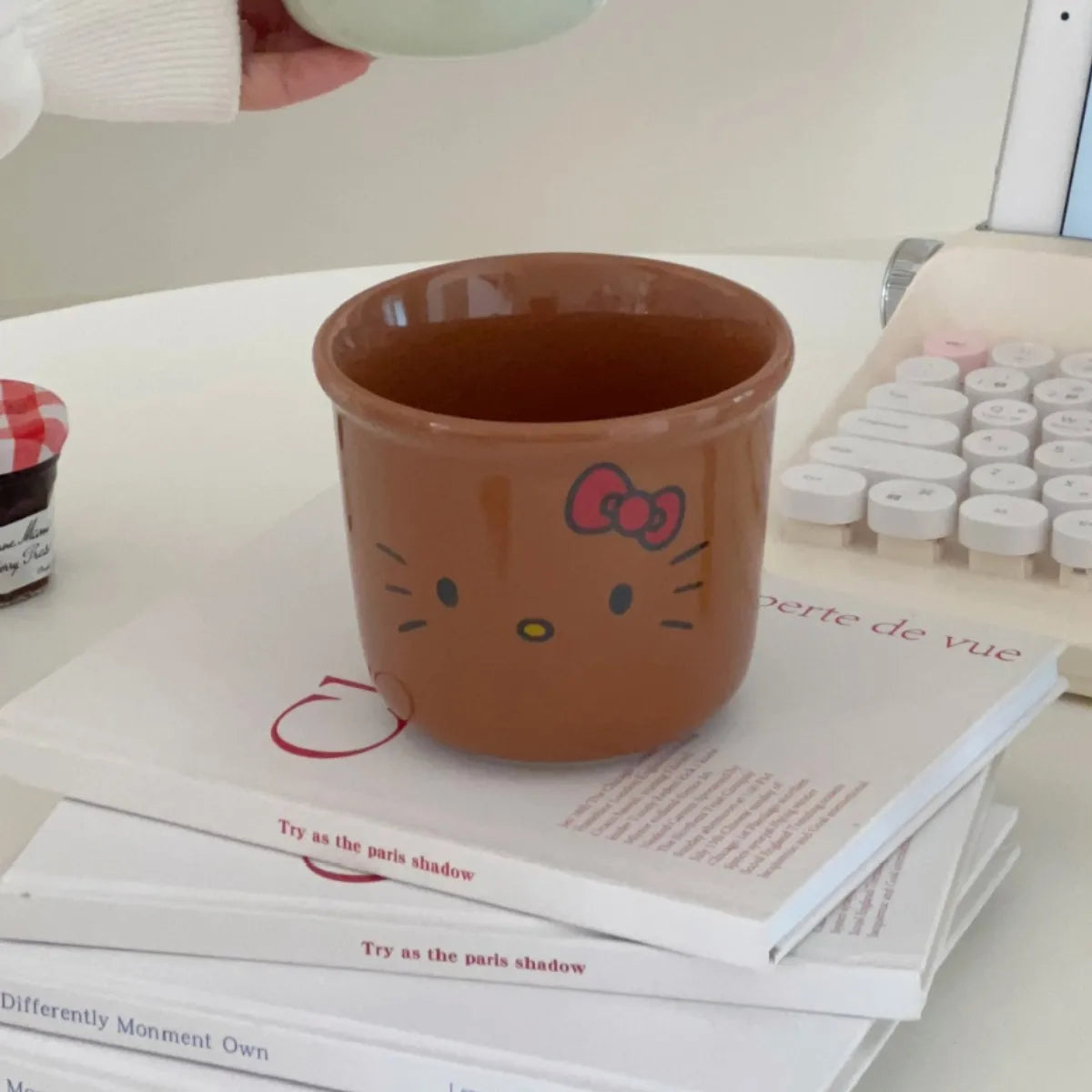 2025 New Collection Cute Fashion Hello Kittys Ceramic Teacup Coffee Cup High Temperature Resistance Good-Looking Mug Milk Cup