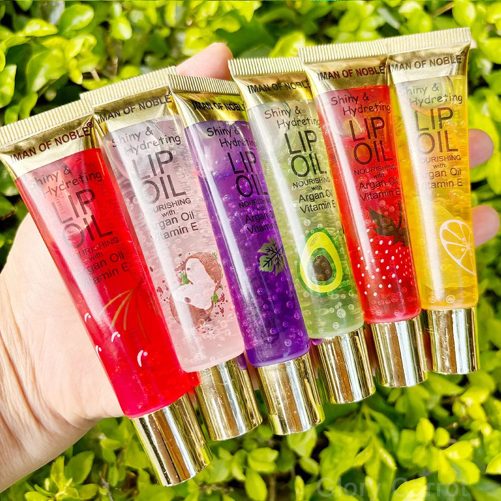 Kawaii 6pcs Fruit Flavored Lip Gloss Set
