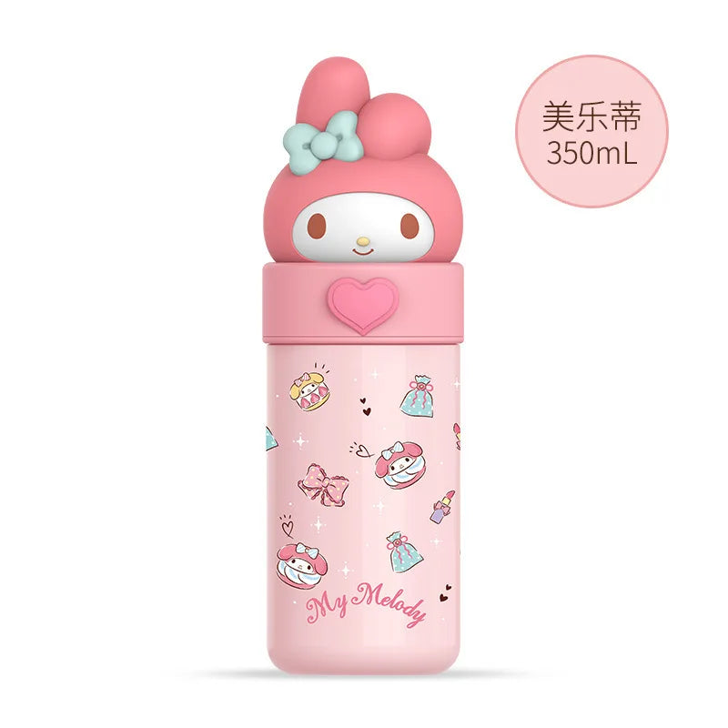 Good-Looking Cartoon Hello Kittys Kuromi My Melody Child Cup Maintain Temperature Cup Compact and Portable Fashion Festival Gift