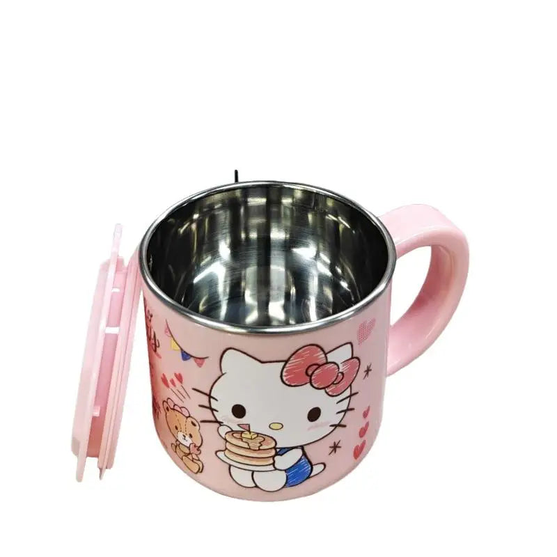 Sanrios Kuromi My Melody Hello Kitties Double Layered Water Cup Detachable Casing Good-Looking Water Cup Festival Gift